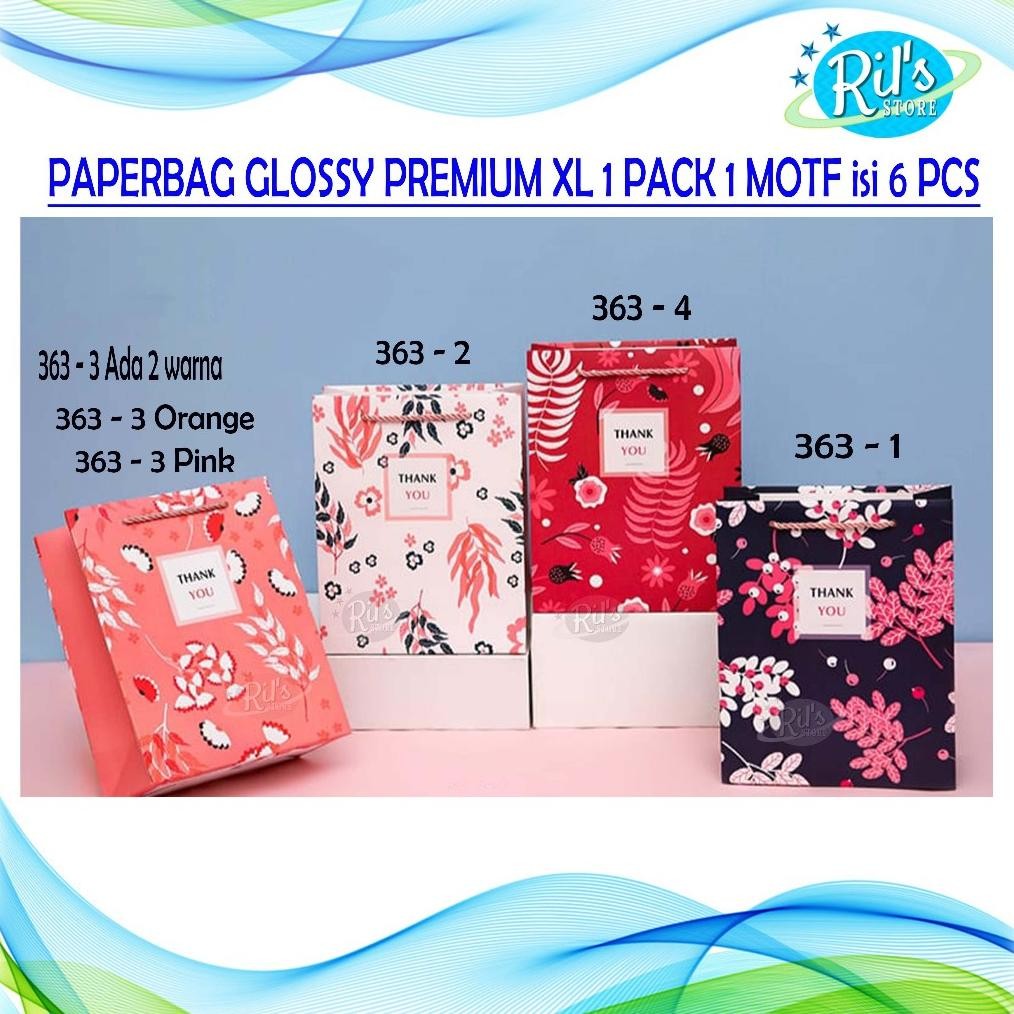 

PAPERBAG GLOSSY PREMIUM XL 30x43 CM - PAPERBAG PARTY - KADO - XL BAGUS Nugi