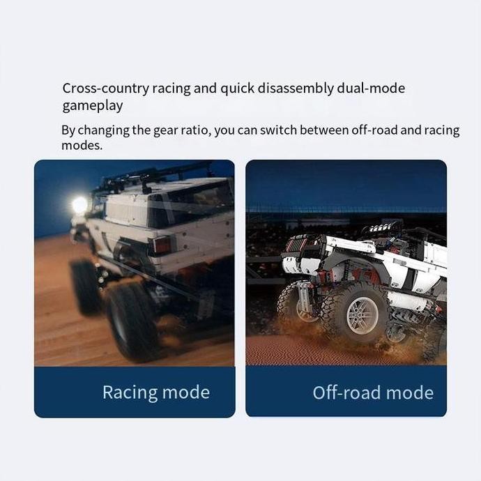 Mainan Mobil Remote Control RC Off Road LEGO Building Blocks Gift