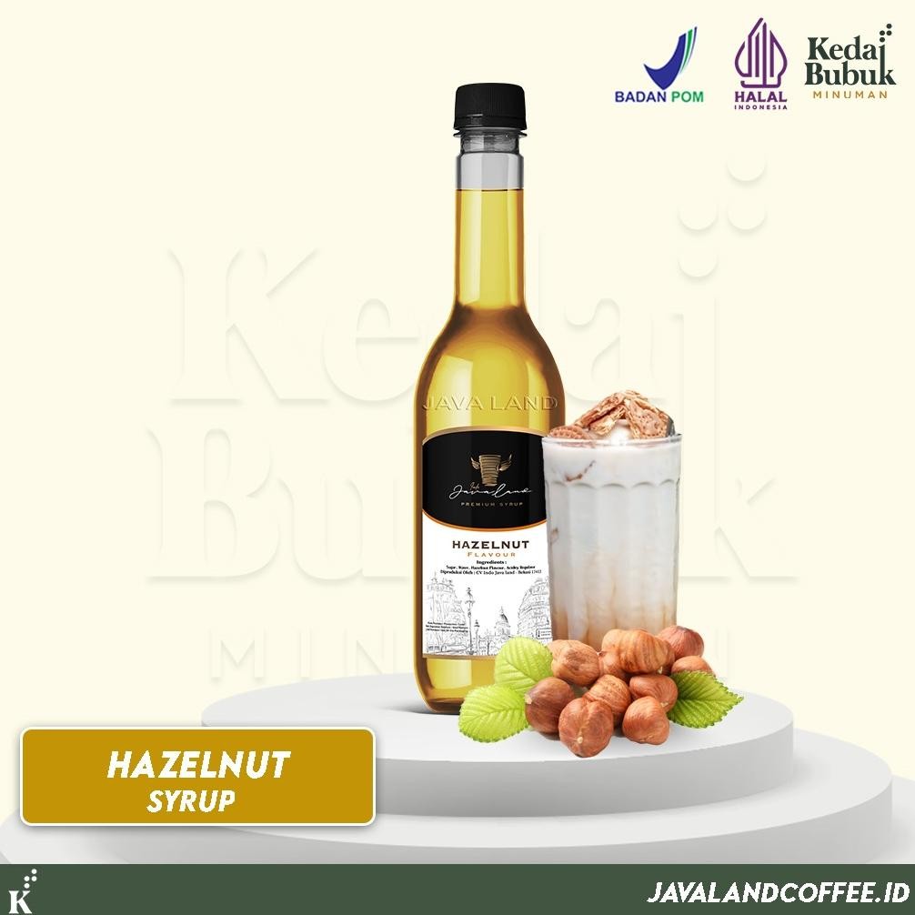 

Javaland Syrup / Sirup Rasa Hazelnut 620ml - Premium | Sirup Campuran Minuman | Sirup Cafe Premium Nugi