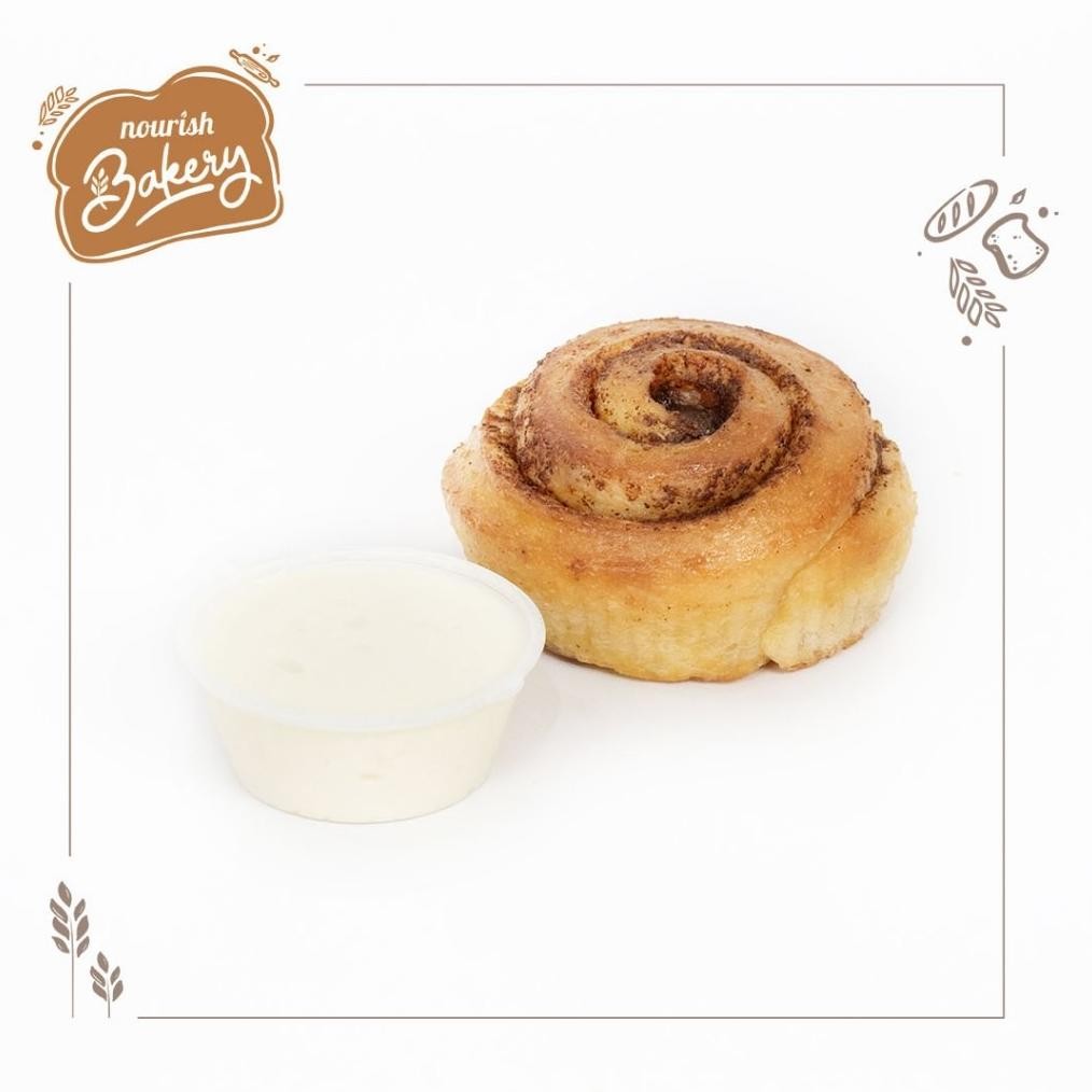 

Cinnamon Roll - 100% Sourdough Soft Bread dengan saus cream cheese (isi 3 pcs) Nugi