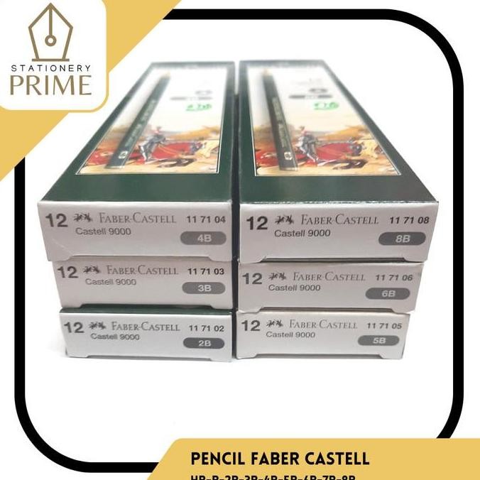 

Pensil Faber Castell Hb-B-2B-3B-4B-5B-6B-7B-8B
