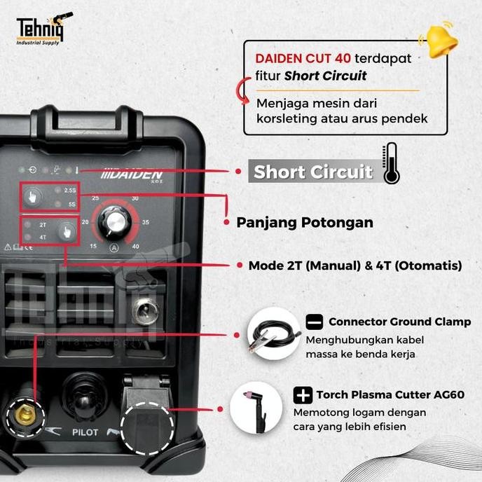 MESIN LAS LISTRIK / TRAFO LAS DAIDEN CUT 40