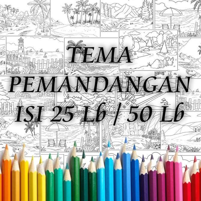 

DDM Kertas Gambar Mewarnai Tema PEMANDANGAN