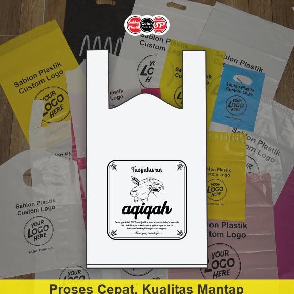 

(Isi 25pcs) Kantong plastik Aqiqah - Plastik Kresek Tasyakuran Nugi