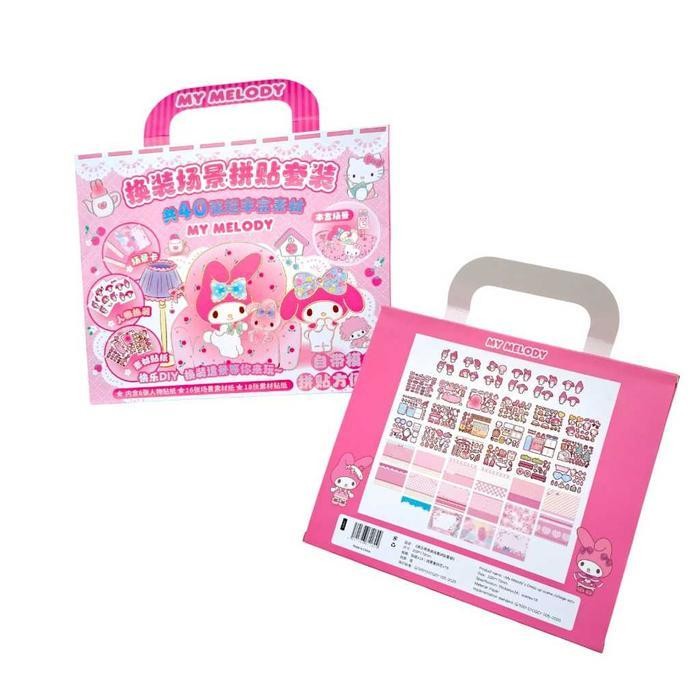 

Ddm Mainan Stiker Sanrio Dress Up Scene Collage Set Isi 40 Sanrio Quite '