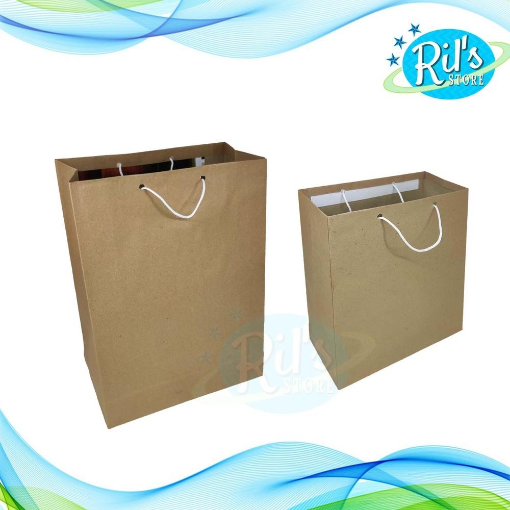 

Paperbag Coklat Polos 30x40x10cm - 30 X 40X 10 CM Nugi