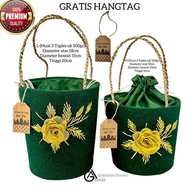 

Tas parcel EMBER GONI SULAM BUNGA GOLD GG RARA GRATIS HANGTAG COKLAT tas hampers gift lebaran idul fitri souvenir goodiebag Nugi