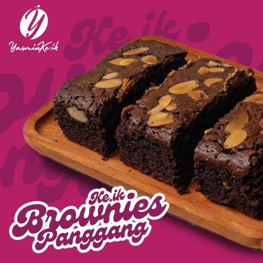 

Brownies Panggang Almond By Yasmin Keik (360gram) Nugi