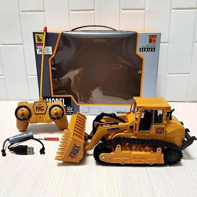 Rc Buldozer Remote Control Besar Murah Baterai Cas - Mainan Mobil