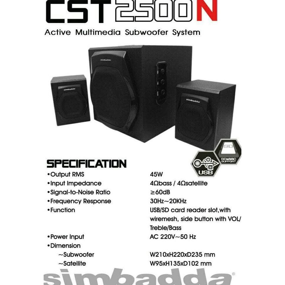 Speaker Simbadda CST 2500N+