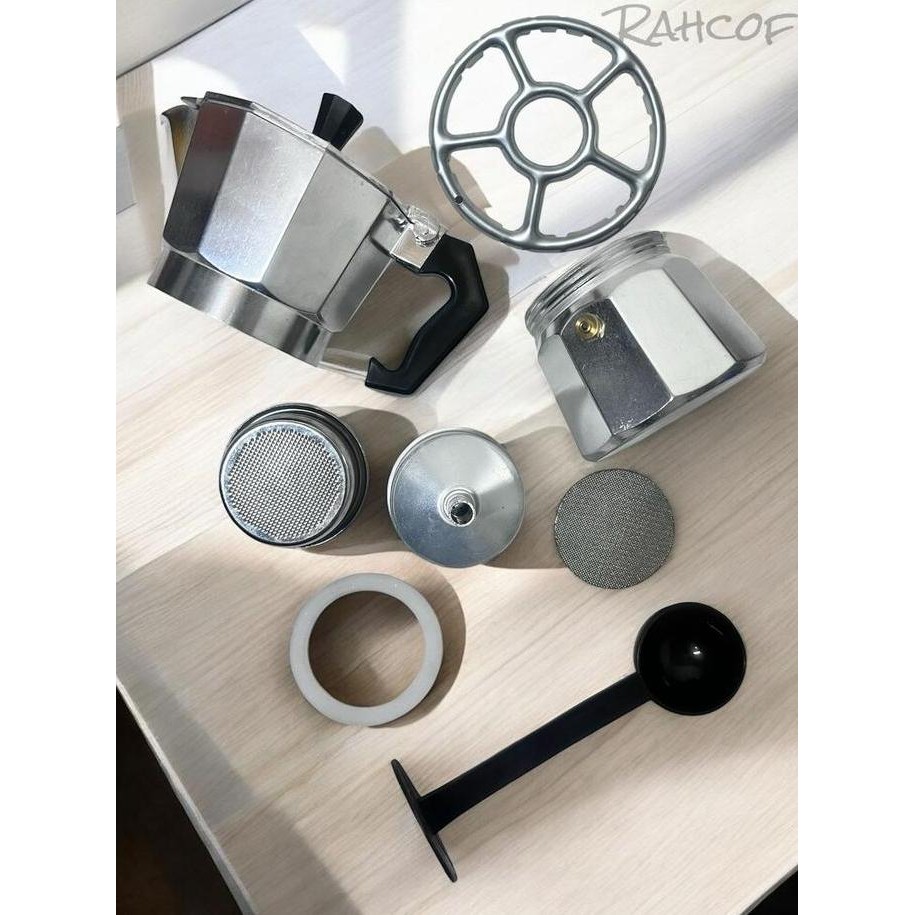 TERBARU - Mokapot Upgrade dimodifikasi dengan menggunakan filter mesin espresso Moka pot Modifikasi 