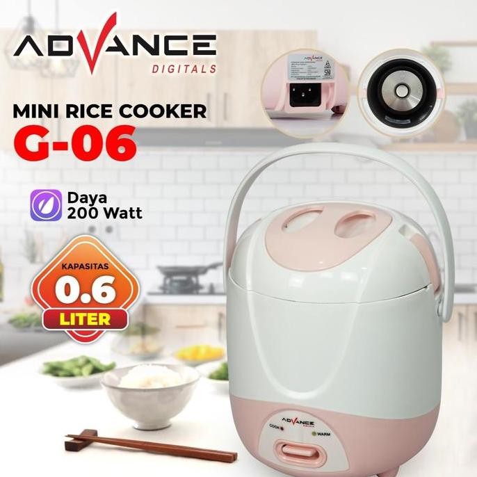TERBARU - Mini Rice Cooker G-06 Digital 0.6L / Mini Rice Cooker Elektrik 0.6L Anti Lengket
