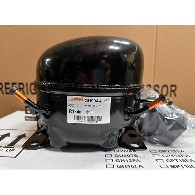 TERBARU - KOMPRESOR CUBIGEL GU90AA | KOMPRESOR FREEZER/KULKAS 1/4PK R134A LBP ( Pengganti KULTHORN A