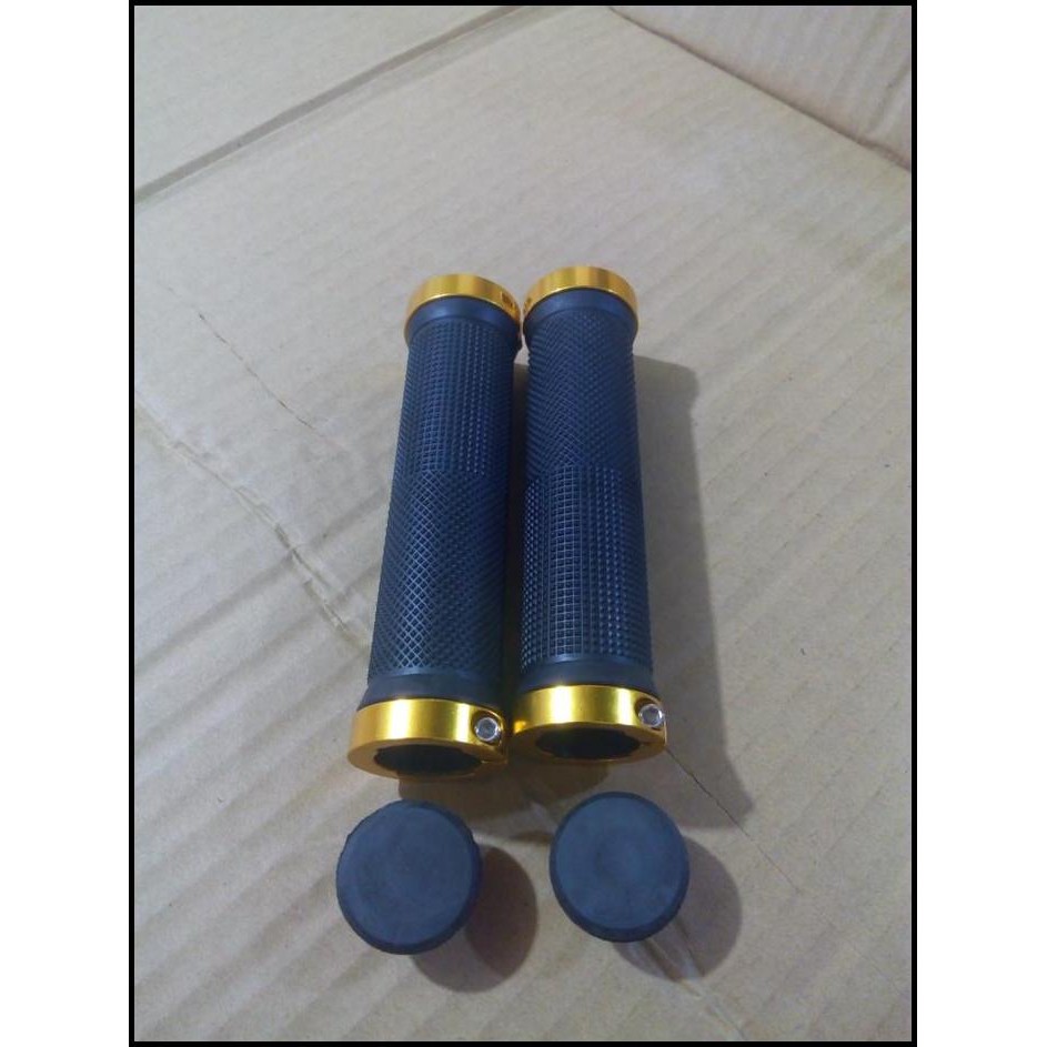 handle grip mtb bmx double lock gold