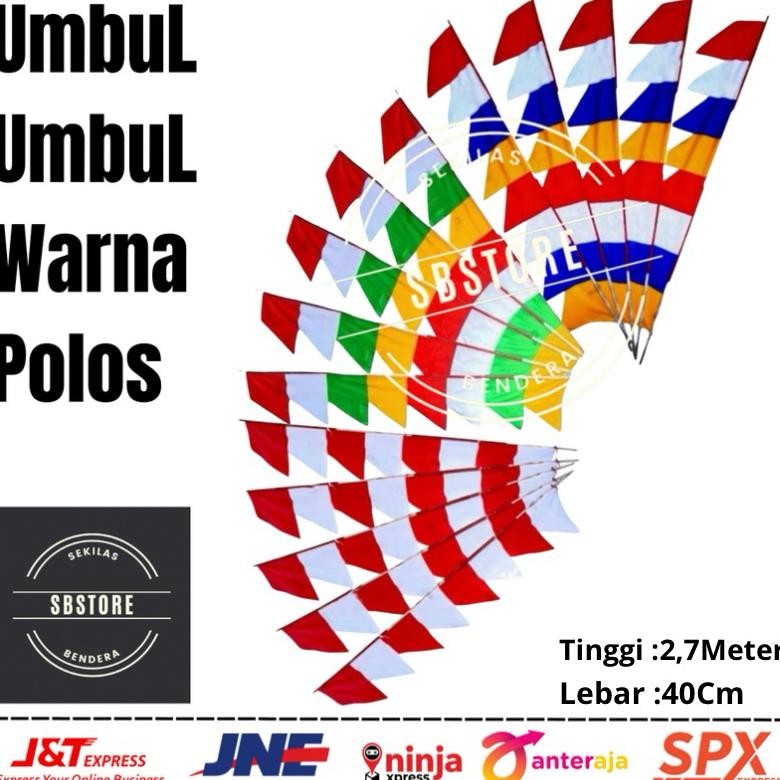 Umbul Umbul Polos Warna Warni Terlaris