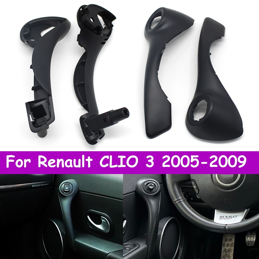 

CLIO 3 Mobil Depan Kiri Kanan Pintu Interior Tarik Pegangan Dalam Panel Sakelar Kontrol Penutup Luar