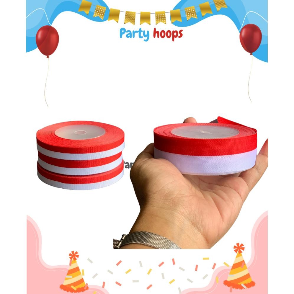 

PROMO MERDEKA Pita merah putih/17 agustusan Per Roll pita satin Pita Bendera dekorasi 17 agustus hari kemerdekan HUT RI