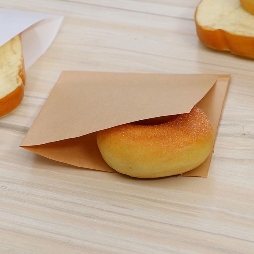 

Produk Pilihan Premium 100Pcs Kertas Donut Laminasi / Food Grade Kertas Roti Kue / Burger Gorengan Paper Bag / Kantong Donut High Quality Paling Dicari