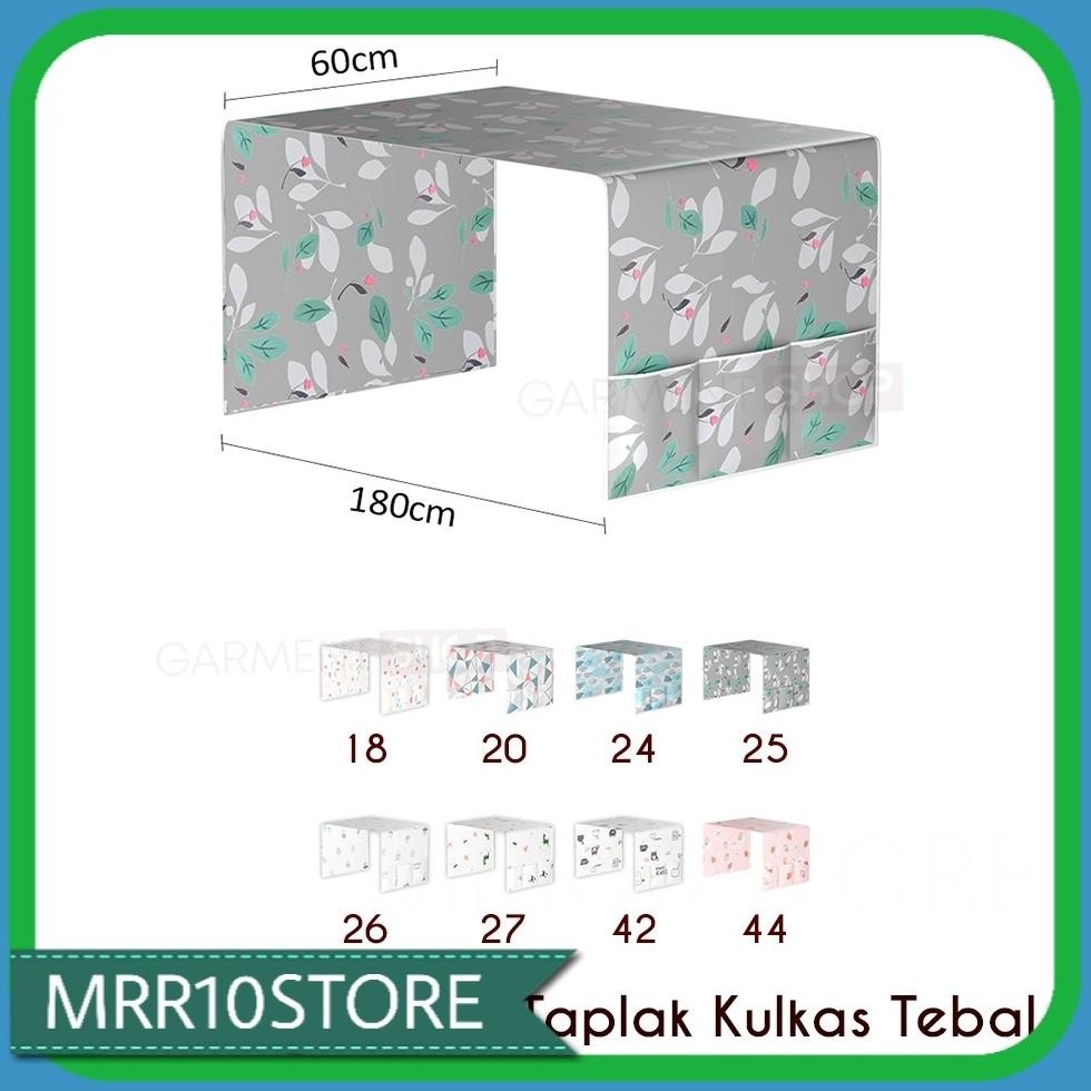 Miliki Taplak Cover Kulkas Besar 2 Pintu Bahan PEVA Tebal Premium Waterproof Sarung Pelindung Atap K
