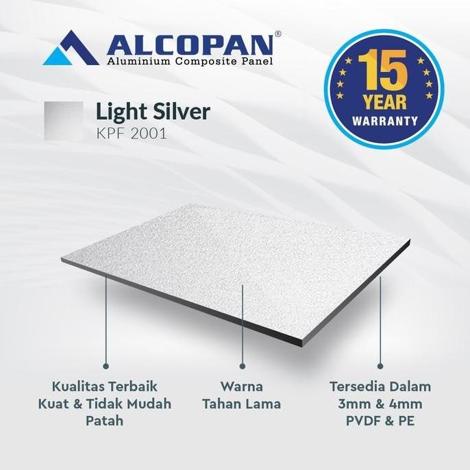 Acp Alcopan 4mm PVDF Outdoor - 1220 x 2440mm