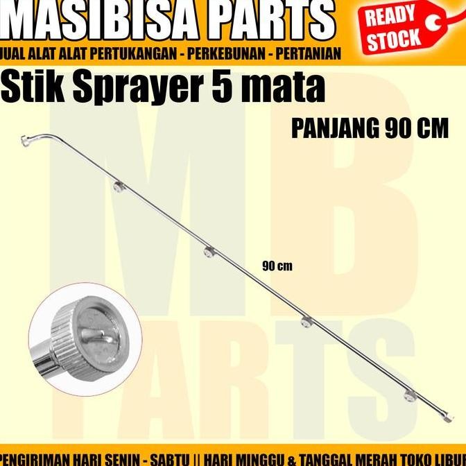 Stik / Stick Sprayer Mesin / Elektrik 5 mata / nozel Stainless