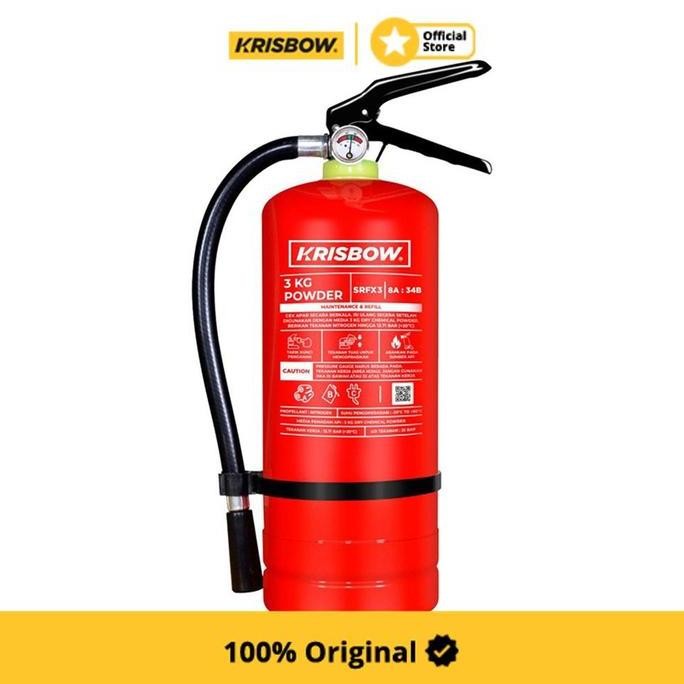 Krisbow Fire Extinguisher Alat Pemadam Api Powder Srfx3 3 Kg