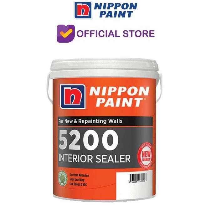 NIPPON PAINT 5200 WALL SEALER 25 KG / CAT DASAR DINDING INTERIOR