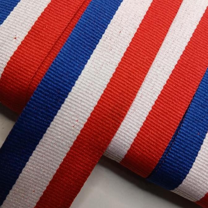 pita salur : merah,putih,biru.3 cm.per meter LS