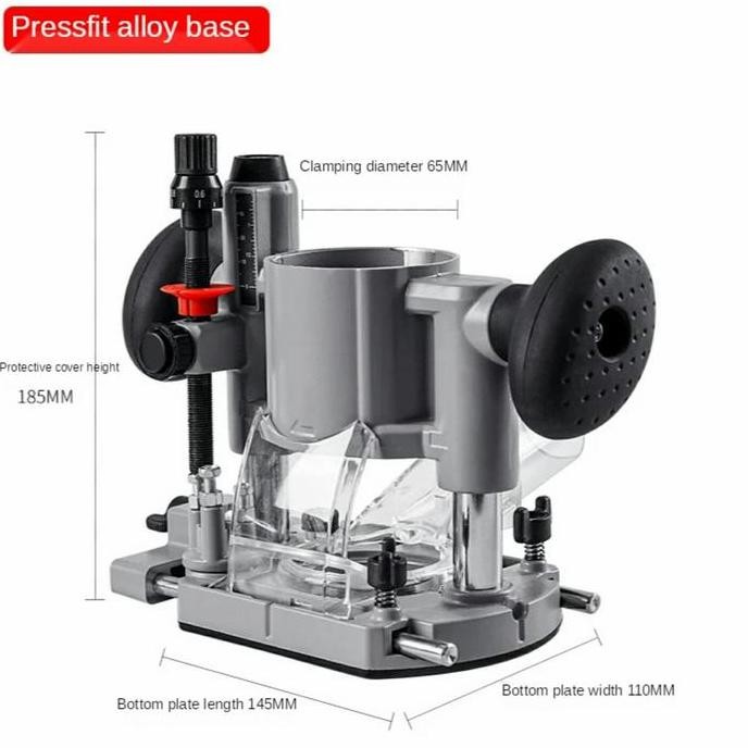 Plunge router base / trimmer base