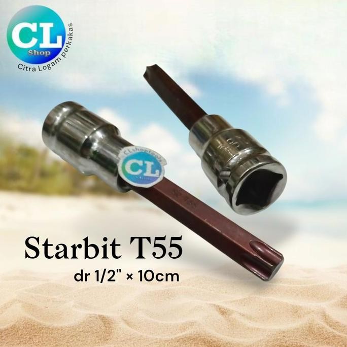 T55 MATA SOKET OBENG KETOK BINTANG T 55 sok treker gedor sock cakram c