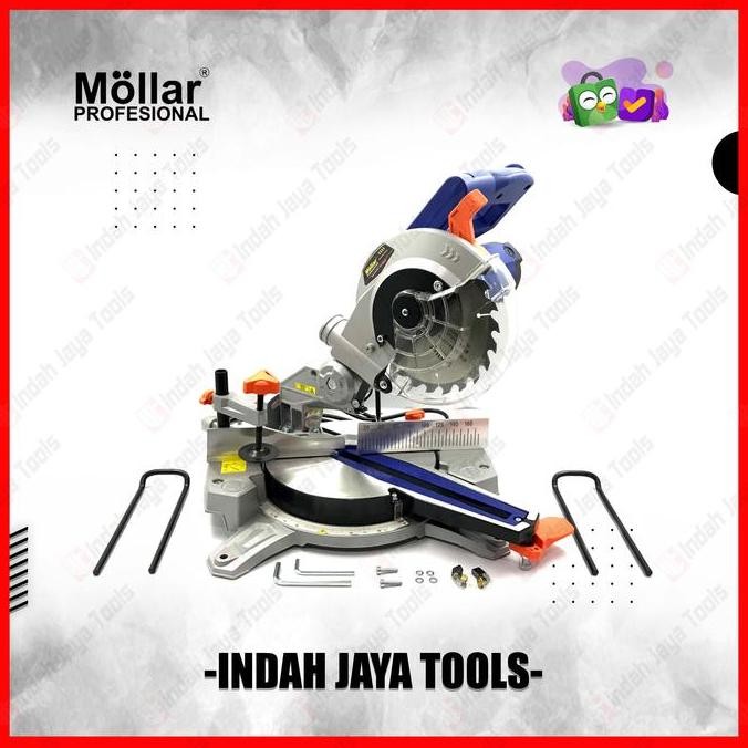MOLLAR MS1200S Miter Saw Sliding 7 Inch Laser Mitre Saw Gergaji Pigura