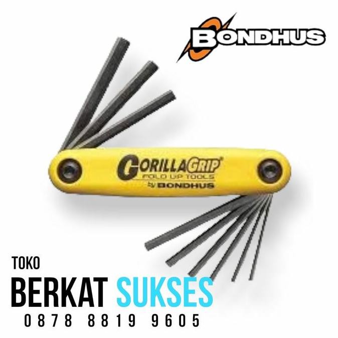 Kunci L Set Bondhus Fold Up Type HF9S - 9 Pcs Bondhus Original USA