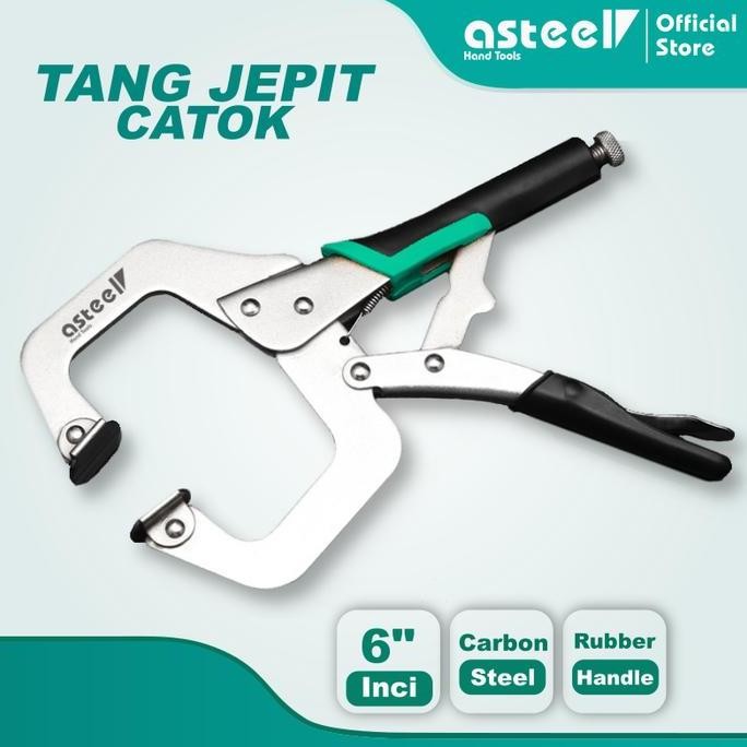 ASTEEL Tang Jepit Catok Kunci Mini Locking Plier C Clamp Swivel Lock Tang Jepit Catok - Tang Catok -
