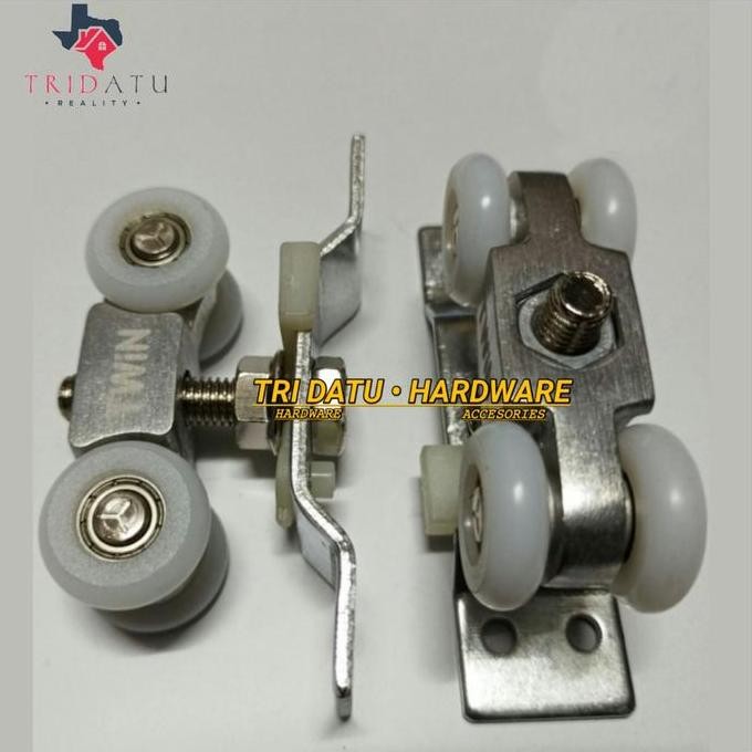 RODA REL PINTU GESER TWIN ORIGINAL RODA HUSKY PREMIUM RODA SLIDING