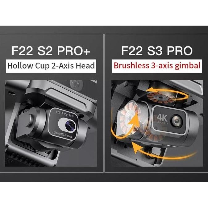 Sale Drone Gps Sjrc F22 S2 Pro+ 6Km 2-Axis Gimbal 4K Kamera Quadcopter Rc