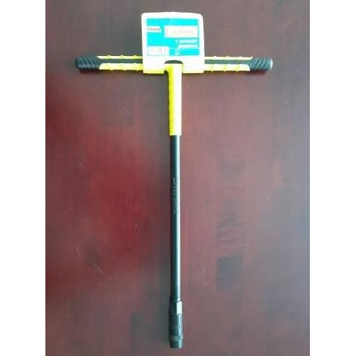 kunci sok T hitam lapis karet lippro / T socket karet  (7-14mm)