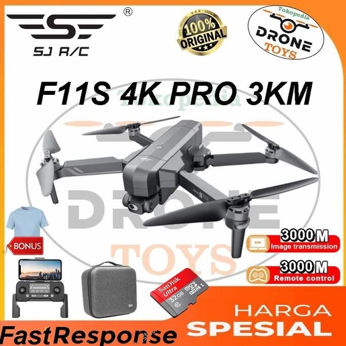 Sale Drone Sjrc F11 Pro Ptz Kamera 4K Eis Gimbal 2-Axis Antishake Stabilized