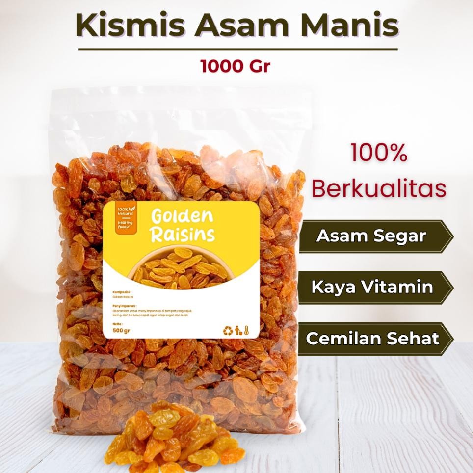 

Kismis Asam Manis 1 Kg Kismis Arab Golden Raisin Oleh Oleh Haji Umroh