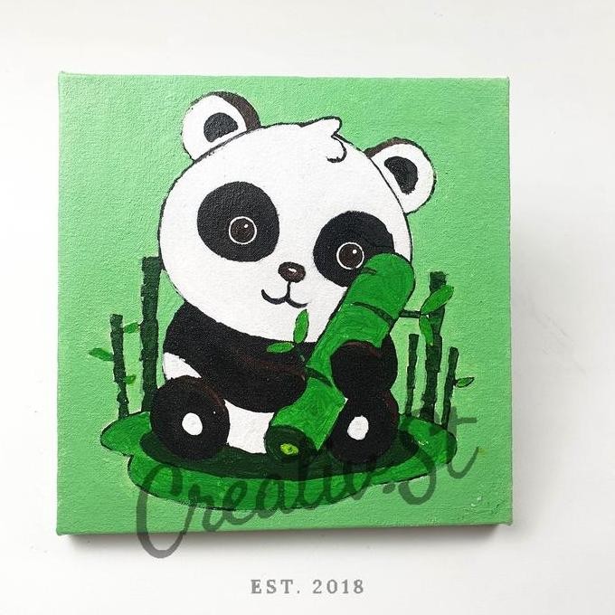 

Paint By Number 20x20cm Animal Series [ Kreate Kit ] DIY Painting Kit Canvas Kanvas Lukis