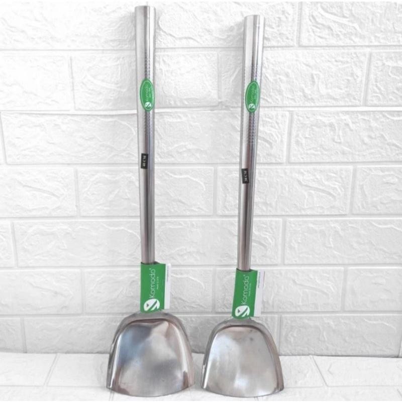 Sodet Penggorengan Sutil Nasi Goreng Spatula Masak Stainless Steel