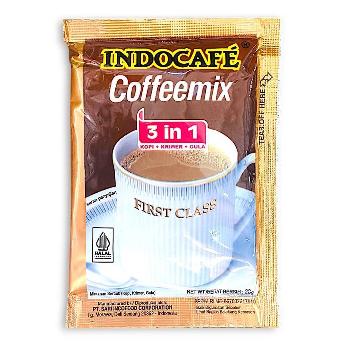 

New INDOCAFE COFFEEMIX 3 IN 1 [1 RENTENG ISI 10 SACHET] Kopi Instan Renteng Praktis & Nikmat Kopi 3