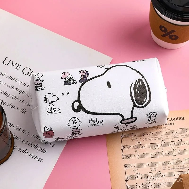 

Anime Cartoon Snoopy Simple Fashionable Cute Pencil Case Girls Student Pencil Case Portable High-Looking Stationery Case 9KVU