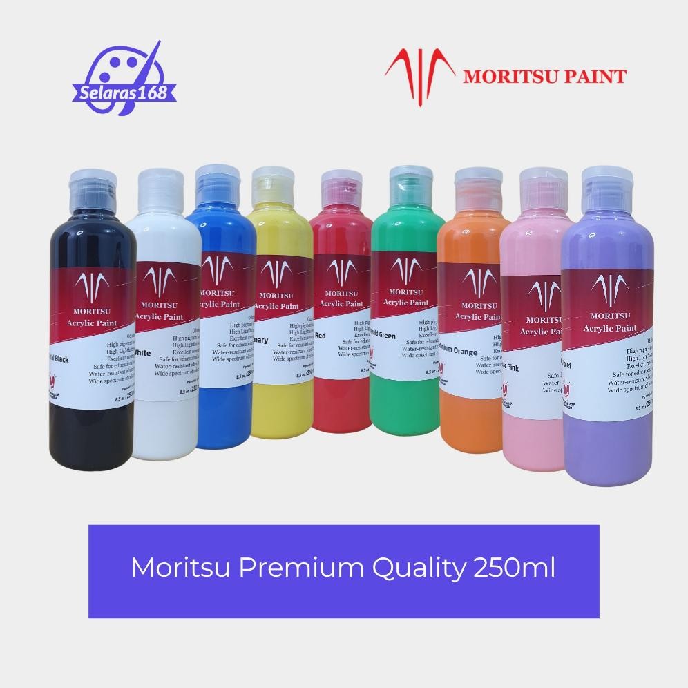

Fgs-3 Acrylic Paint Moritsu Cat Akrilik Premium Quality 250 Ml - All Colour Fgs-3