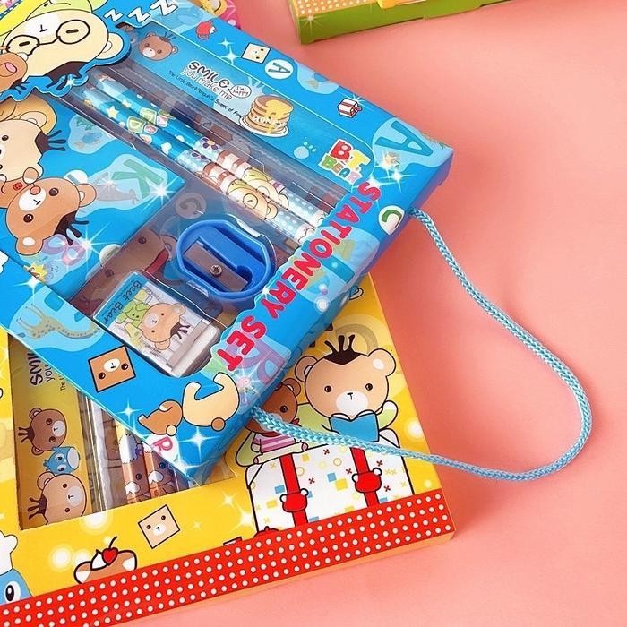 

Grosir 15Pcs Set Stationery Paket Alat Tulis Anak 6 In 1 Karakter Lucu Aesthetic Hampers Souvenir Pensil Penghapus New Best Quality 100% Original