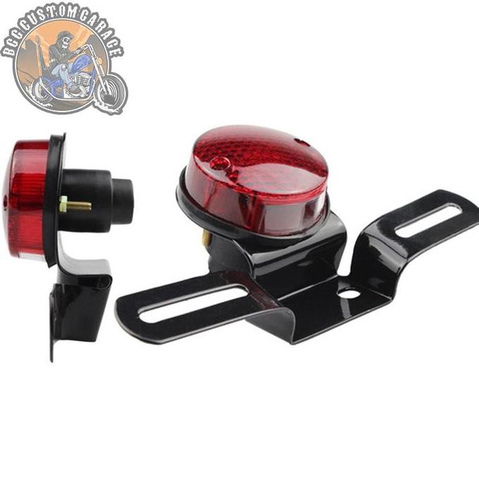 stoplamp Japs bulat . Lampu motor custom japstyle chopper bobber tracker