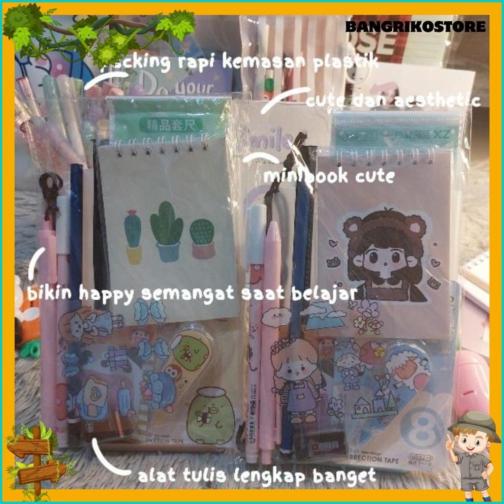 

Serbagemes88 - Set Alat Tulis Anak 10 In 1 Lengkap / Stationery Untuk Souvenir Hadiah / Hampers Kado Gift Box Sekolah / Hampers Wisuda Ulang Tahun / Paket Alat Tulis / Alat Tulis Murah / Paket Anak Unik Dan Bermanfaat /Kado Perempuan Laki Laki/ Buku Tulis