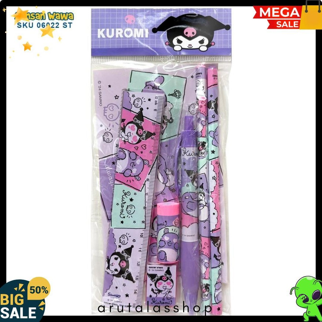 

Stationery Set / Set Alat Tulis Sekolah 6 In 1 Karakter Princess, Mickey, Dino, Unicorn, Frozen Terlengkap Dan Termurah