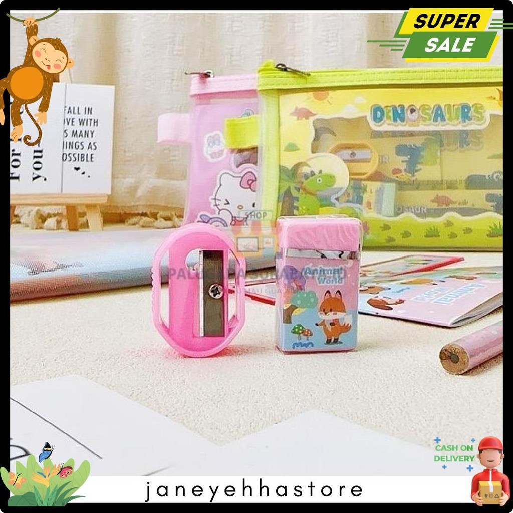 

Pgs Tepak / Kotak Full Set Dengan Alat Tulis Sekolah 6 In 1 Motif Sanrio Labubu Souvenir Anak Terlaris! Produk Ini Banyak Dicari