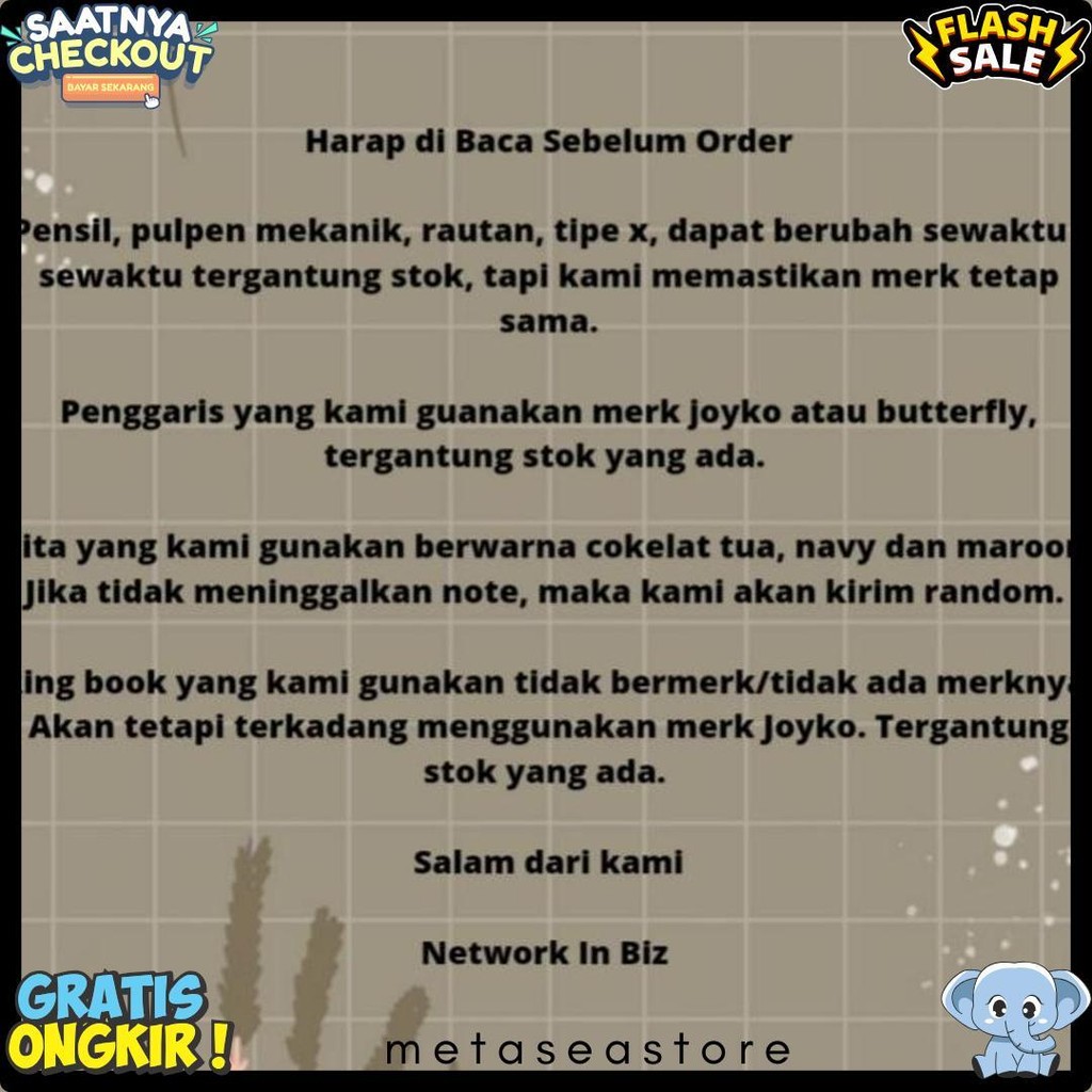 

Paket Eko Alat Tulis Sekolah Anak / Hampers Alat Tulis Kantor / Souvenir Alat Tulis Anak Sekolah Diskon
