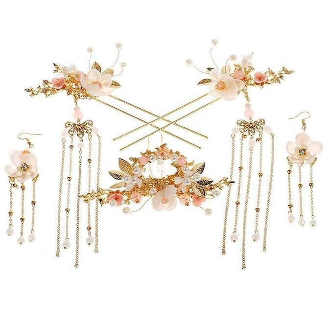 BARU  Jepit Rambut Imlek Tusuk Konde Cina Aksesoris Rambut Pengantin Hanfu